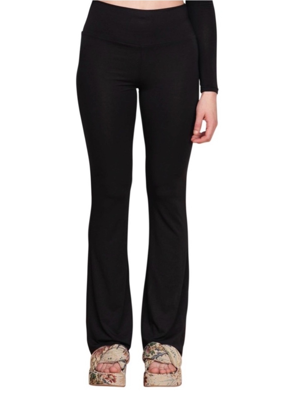 My Mum Made It Soft Bamboo Flare Fold-over Leggings